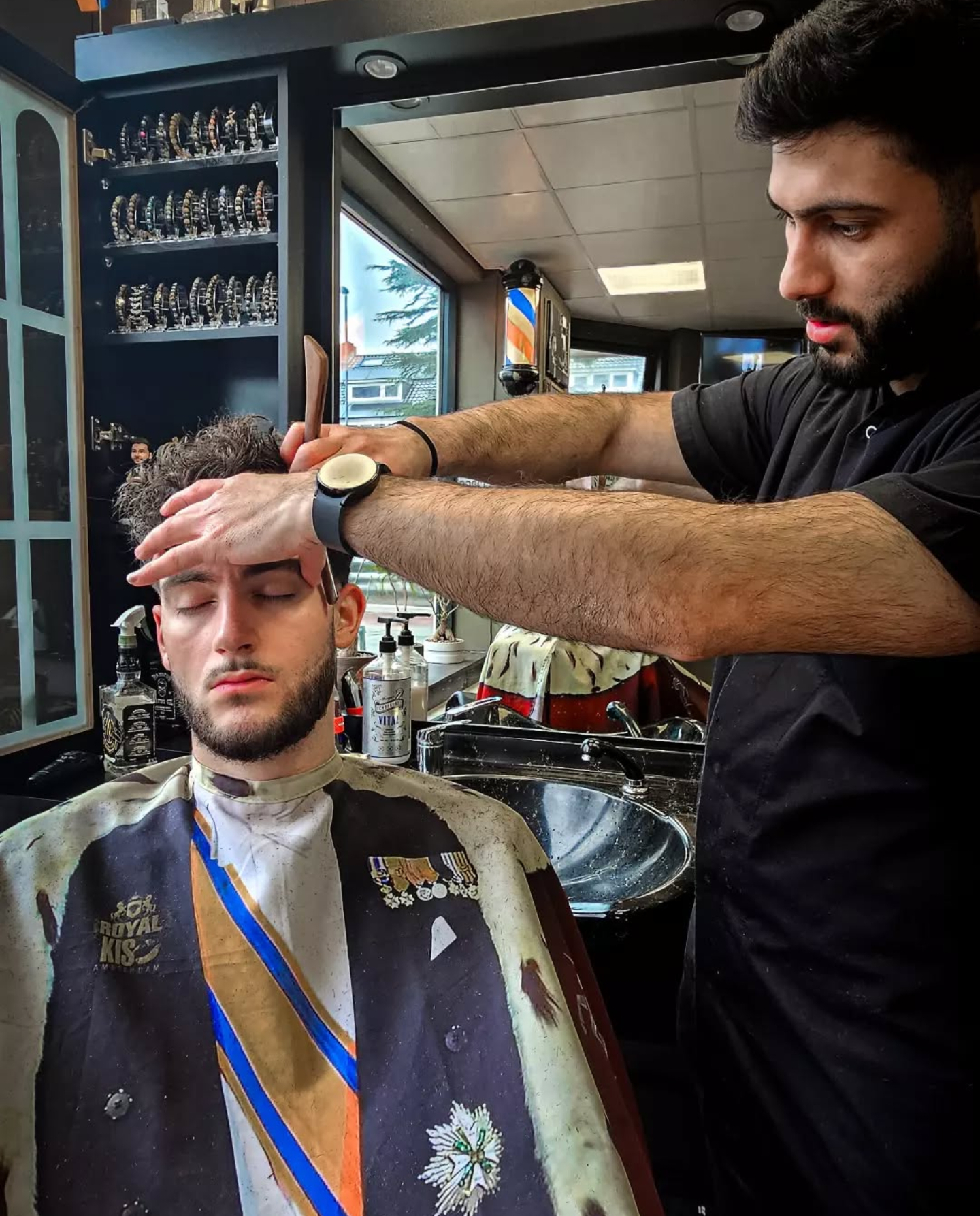 Haren en baard voorbeeld 1